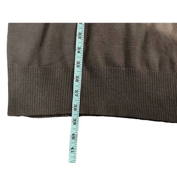 Mossimo Brown Scoop Neck Short Sleeve Sweater Dress Womens Size M NWT - Picture 7 of 8